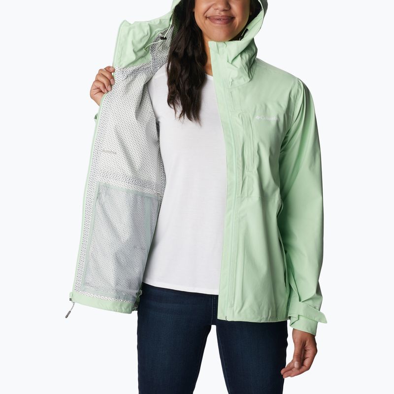 Columbia dámska bunda do dažďa Omni-Tech Ampli-Dry green 1938973372 2