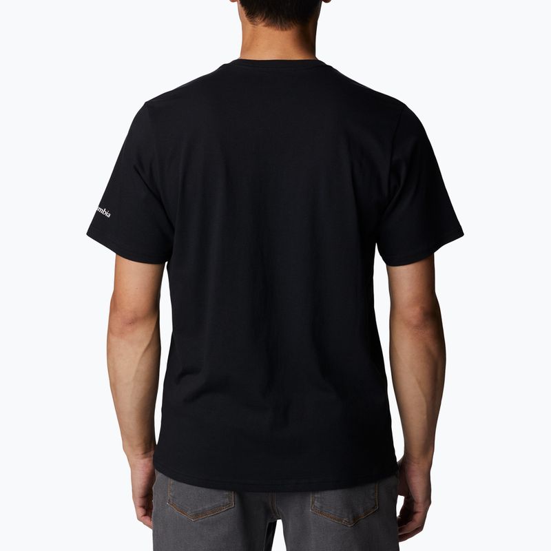 Columbia Rockaway River Graphic pánske trekové tričko čierne 2036401 2