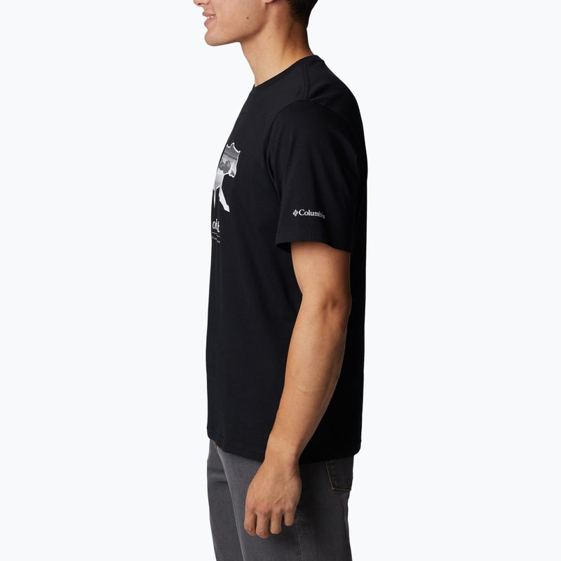 Columbia Rockaway River Graphic pánske trekové tričko čierne 2036401 4