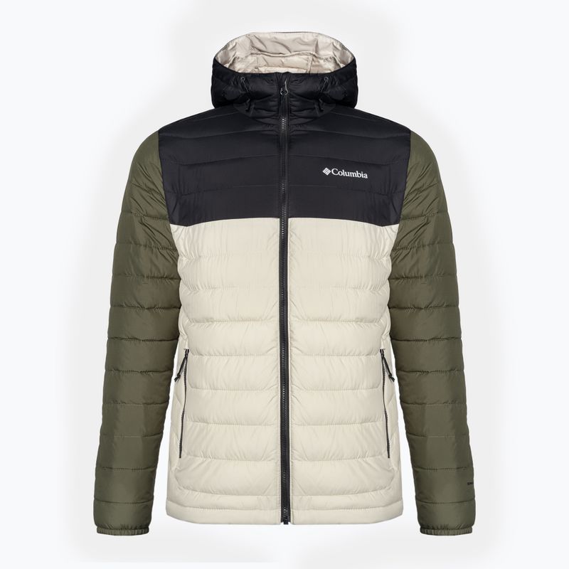 Pánska páperová bunda Columbia Powder Lite Hooded dark stone/shark/stone green 8