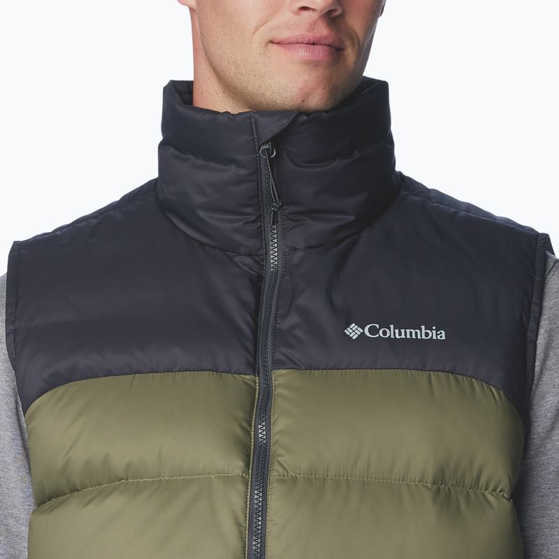 Columbia Bulo Point II Down stone green/shark pánska treková bunda bez rukávov 6