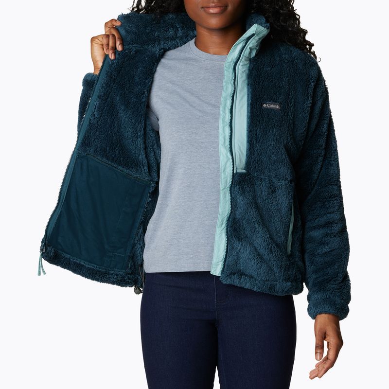 Dámska trekingová mikina Columbia Boundless Discovery Sherpa night wave/aqua haze 5