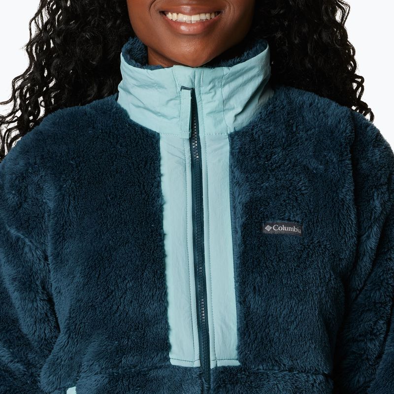 Dámska trekingová mikina Columbia Boundless Discovery Sherpa night wave/aqua haze 6