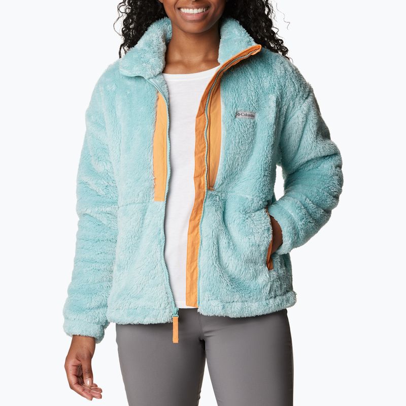 Columbia Boundless Discovery Sherpa dámska treková mikina aqua haze/sunset peach 4