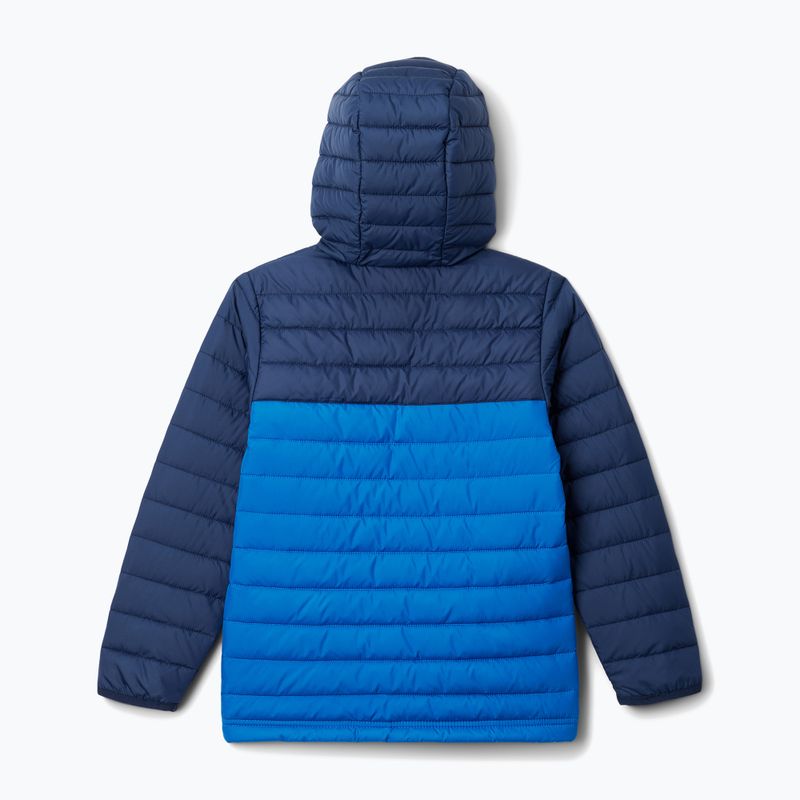 Detská páperová bunda Columbia Powder Lite Hooded bright indigo/collegiate navy 6