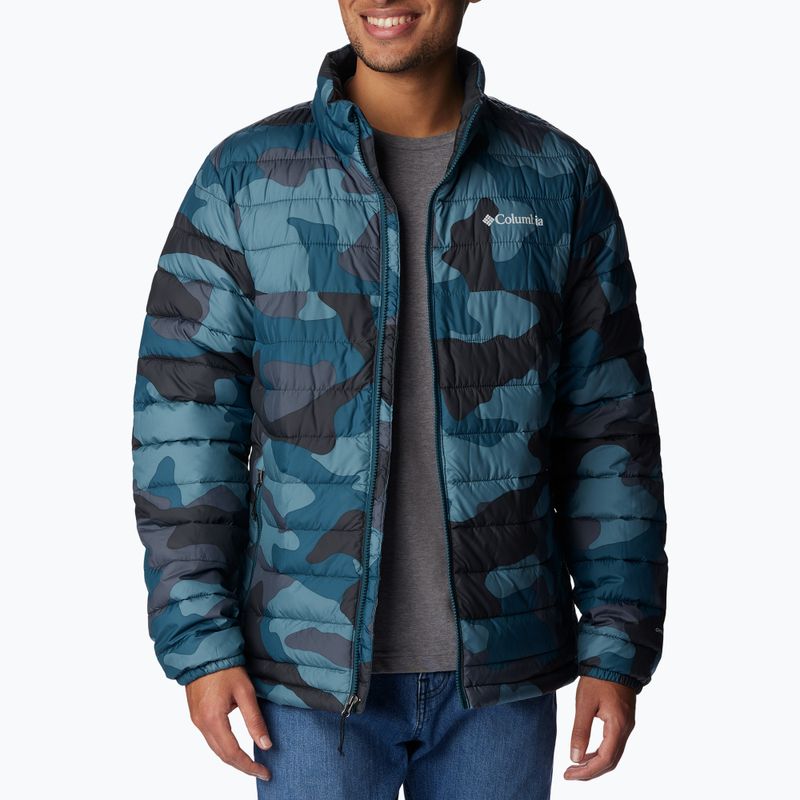 Columbia Powder Lite metal mod camo print pánska páperová bunda