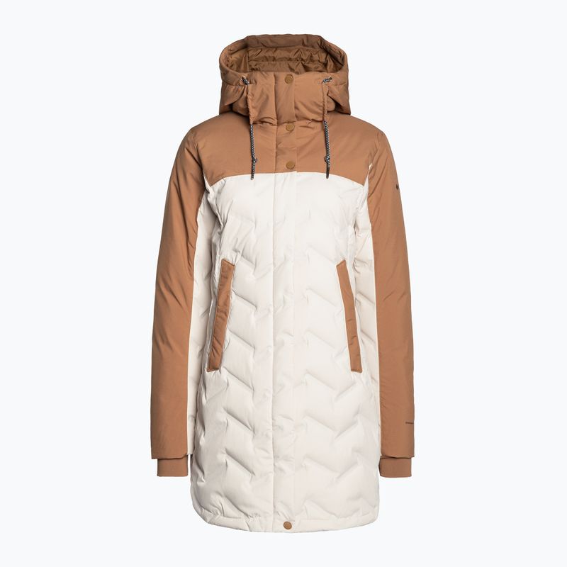 Columbia Mountain Croo II Mid Down dámska bunda chalk/camel brown 8