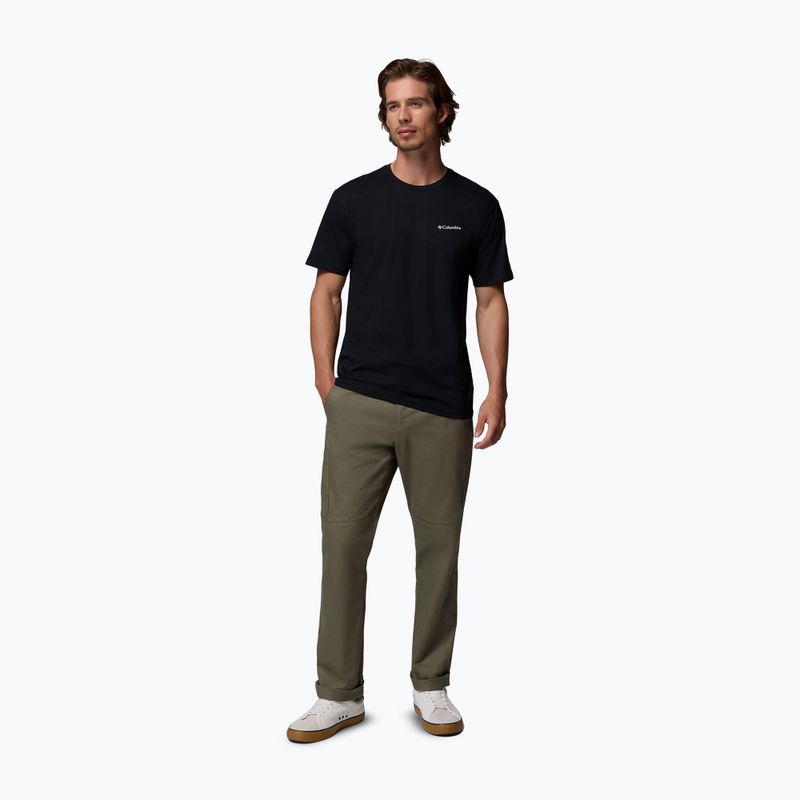 Pánske trekingové tričko Columbia North Cascades black/csc box logo 2