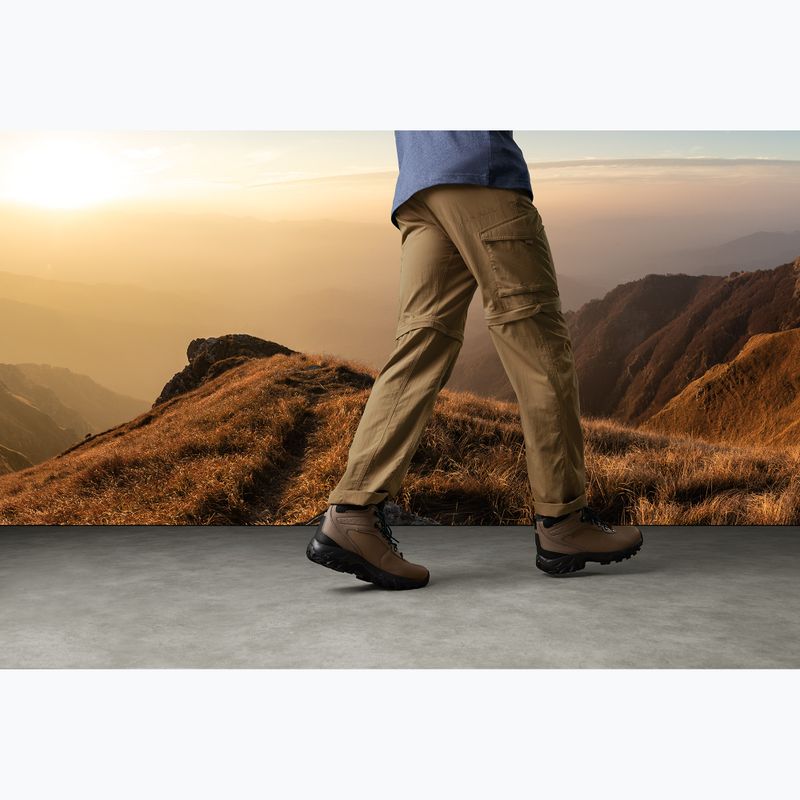 Pánska obuv Columbia Newton Ridge WP OH II dark grey/ raw honey 21