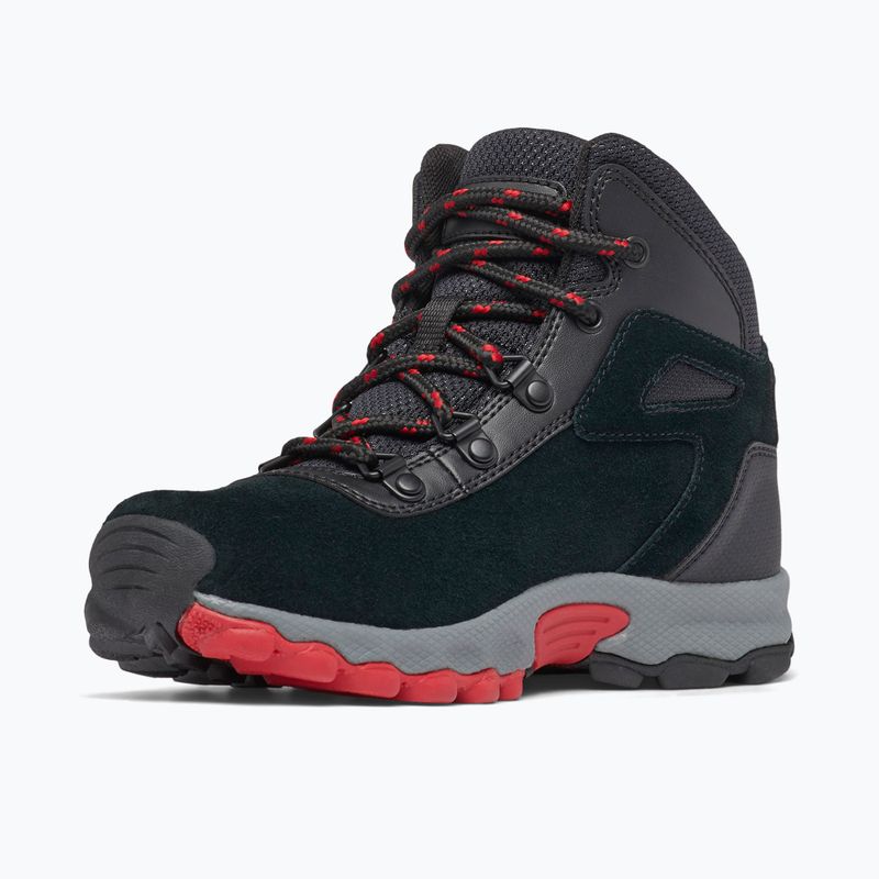 Detské turistické topánky Columbia Newton Ridge Amped black/mountain red 15