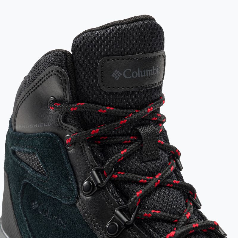 Detské turistické topánky Columbia Newton Ridge Amped black/mountain red 8