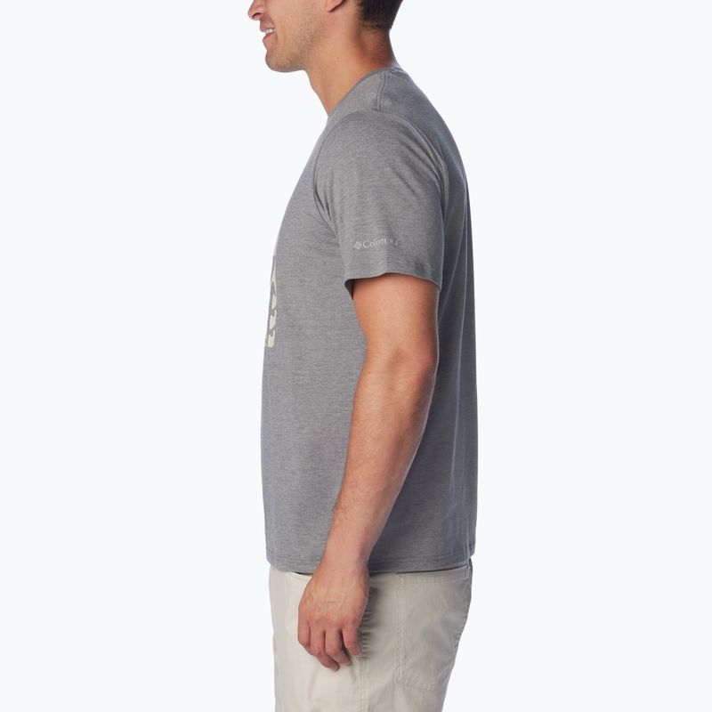 Columbia pánske trekové tričko Sun Trek Short city grey heather/simple gorge 4