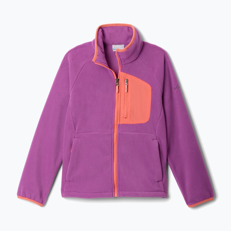 Detská fleecová mikina Columbia Fast Trek IV Fleece Full Zip satin pink/chalk