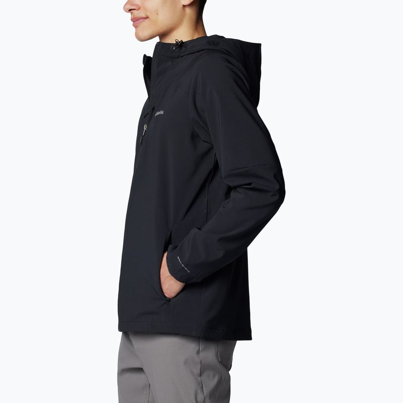 Pánska trekingová mikina Columbia Tech Softshell Hoodie black 3