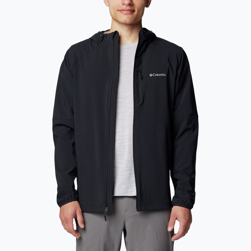 Pánska trekingová mikina Columbia Tech Softshell Hoodie black 4