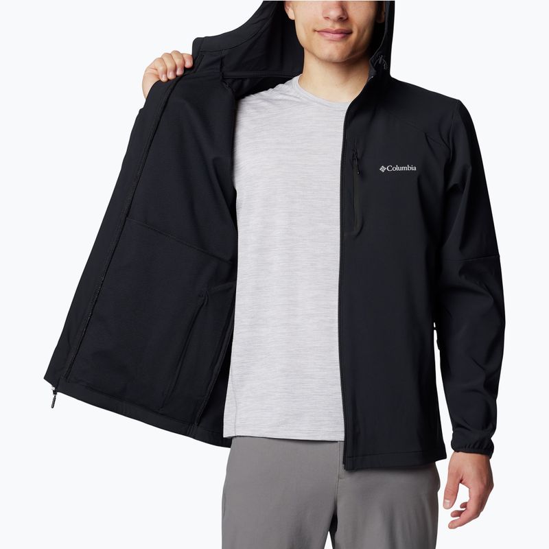 Pánska trekingová mikina Columbia Tech Softshell Hoodie black 5
