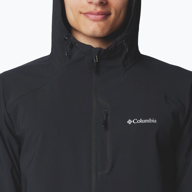 Pánska trekingová mikina Columbia Tech Softshell Hoodie black 6