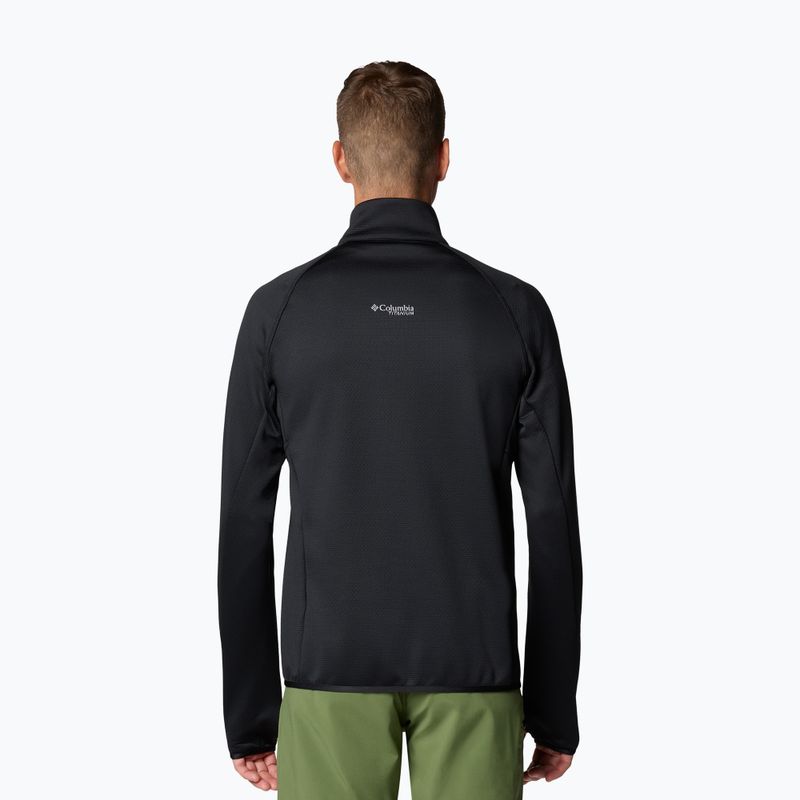 Pánska trekingová mikina Columbia Triple Canyon Grid Fleece Full Zip II black 3