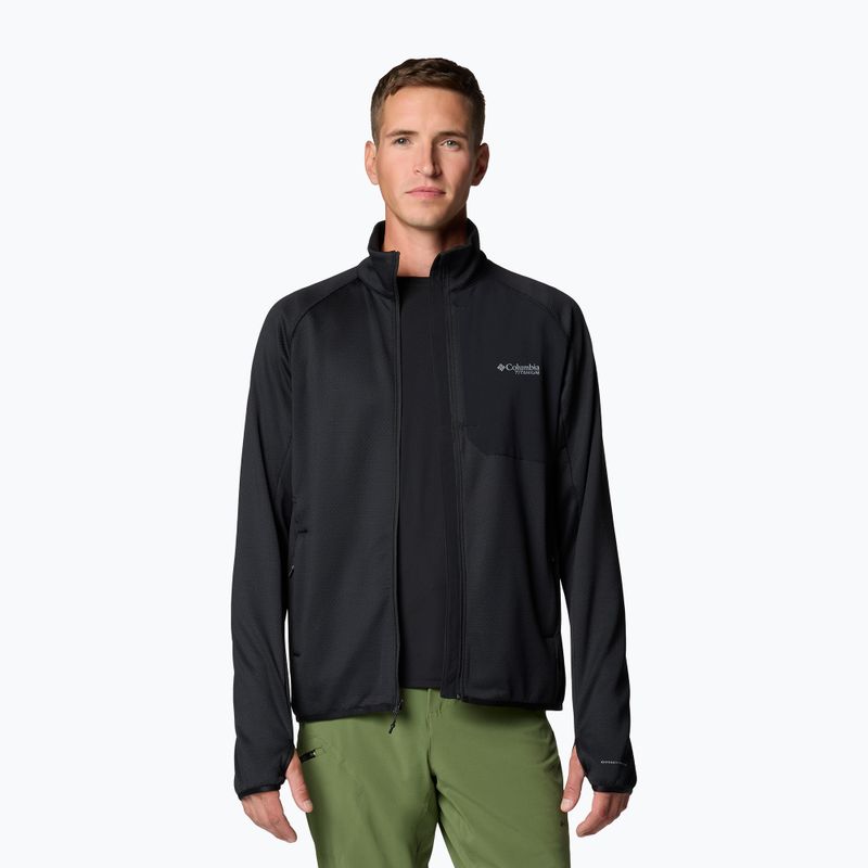 Pánska trekingová mikina Columbia Triple Canyon Grid Fleece Full Zip II black 5