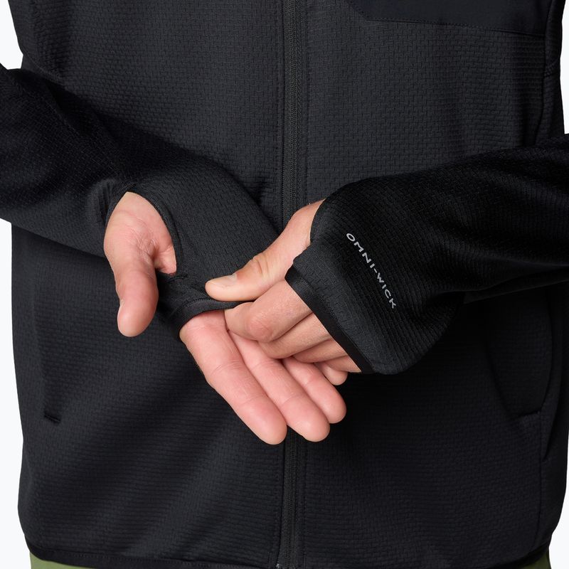 Pánska trekingová mikina Columbia Triple Canyon Grid Fleece Full Zip II black 8