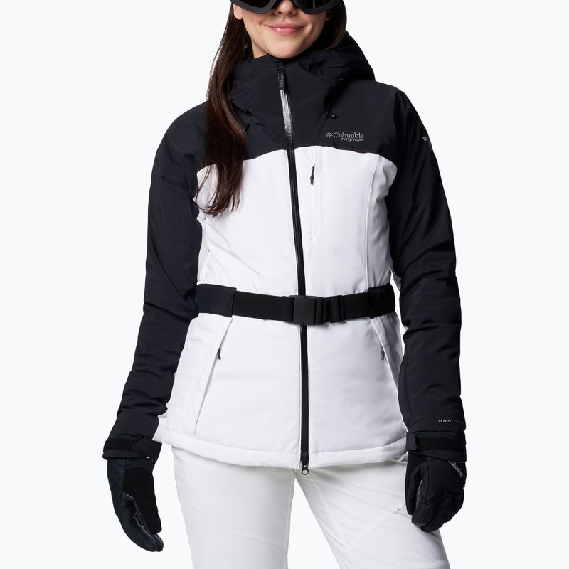 Dámska lyžiarska bunda Columbia Cirque Bowl Insulated white/black