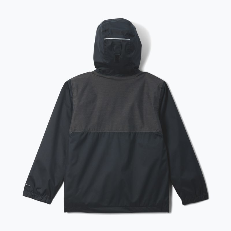 Detská bunda do dažďa  Columbia Rainy Trails II Fleece mountain black/black slub 2