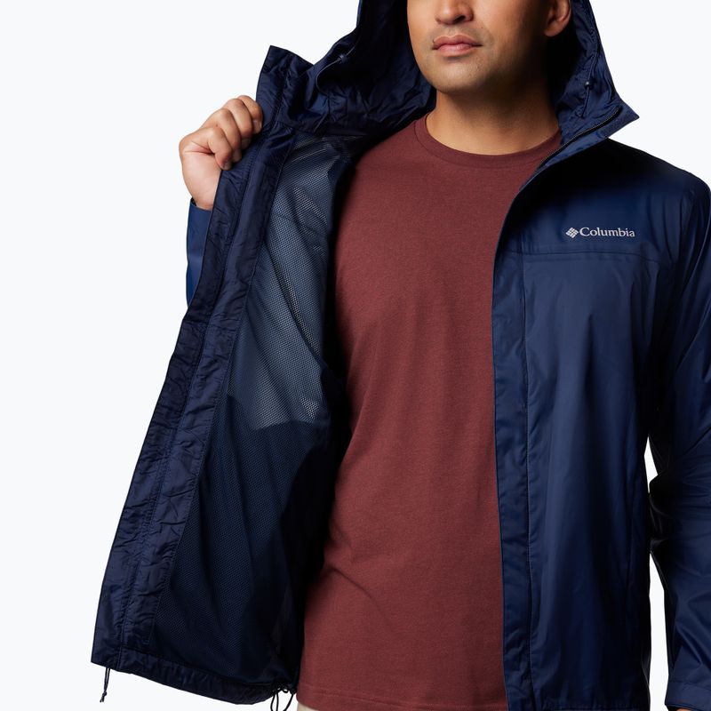 Pánska bunda do dažďa Columbia Watertight II collegiate navy 6