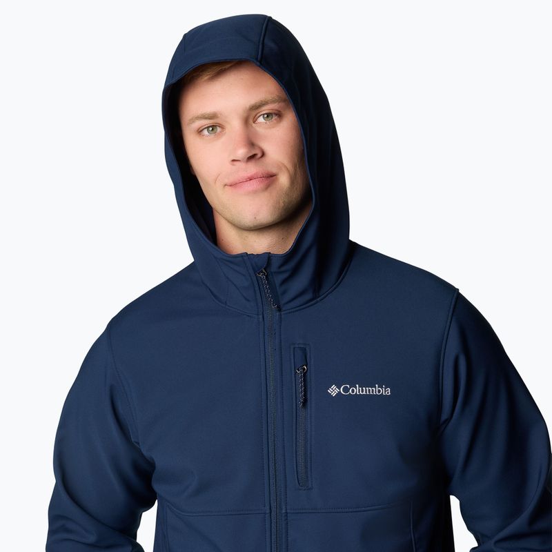 Pánska softshellová bunda Columbia Ascender II s kapucňou collegiate navy 5