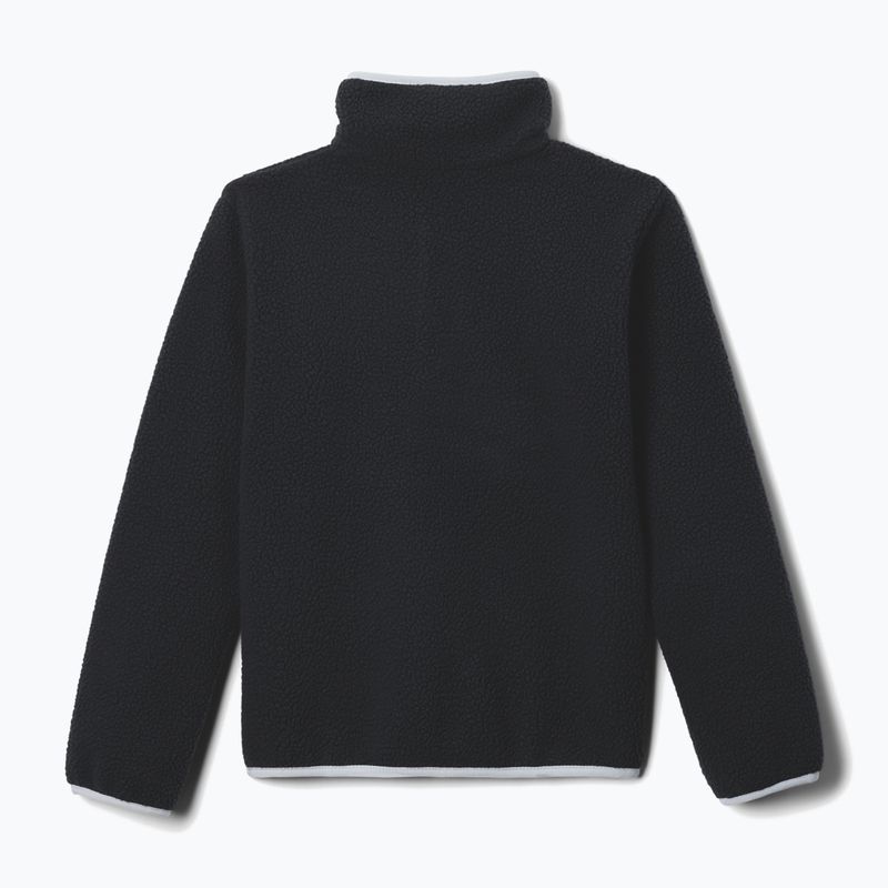 Detská fleecová mikina Columbia Halvetia II Half Snap Fleece black/city grey 2
