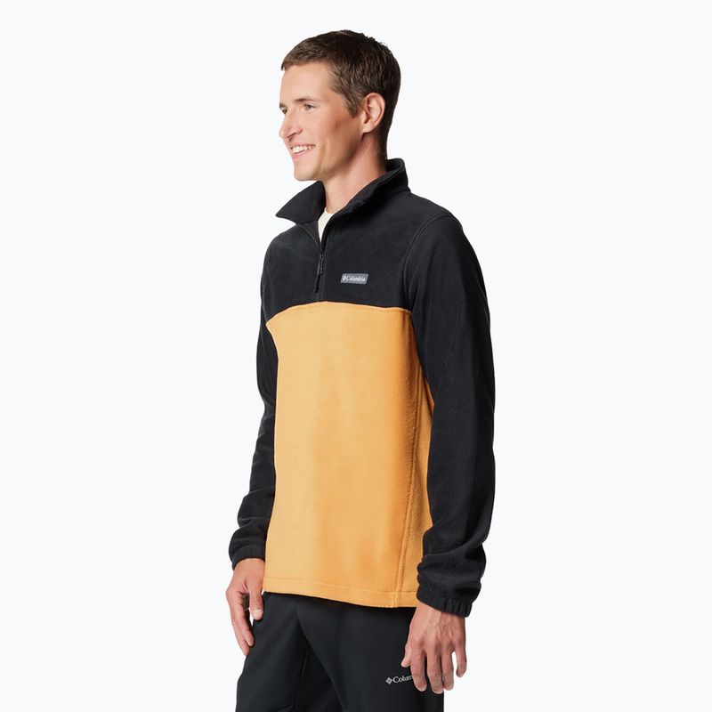 Pánska mikina Columbia Steens Mountain Half Zip sunstone / black 4