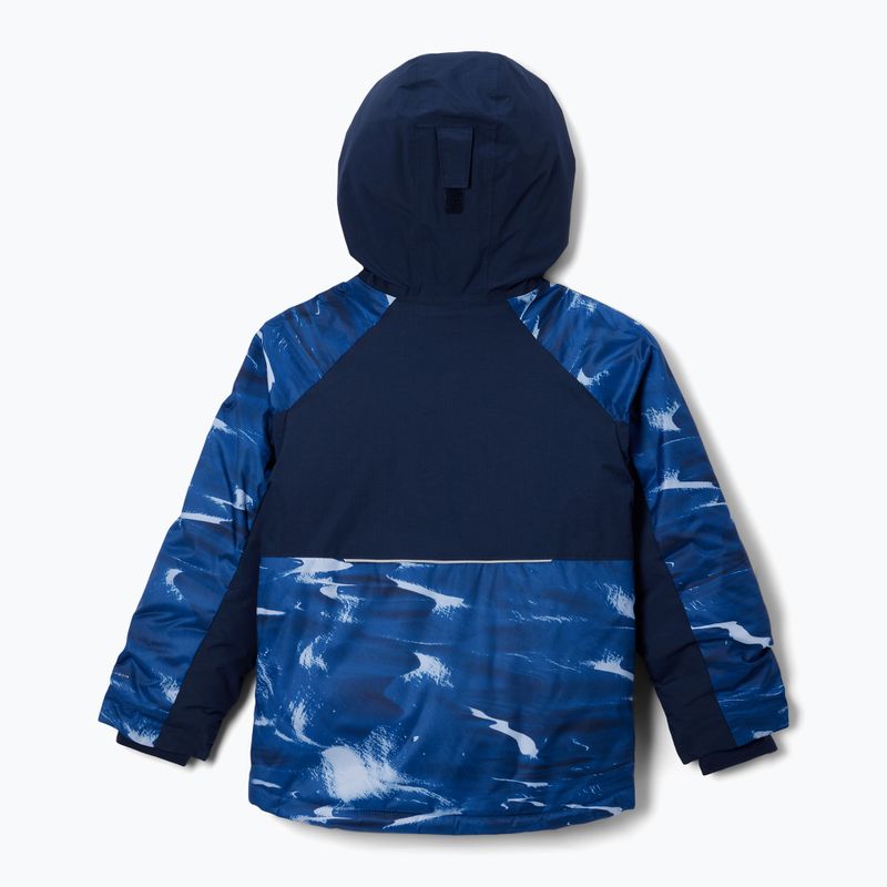 Detská lyžiarska bunda Columbia Mighty Mogul III s potlačou mountain blue windblown/ collegiate navy 2