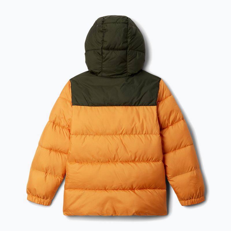 Detská zateplená bunda Columbia Puffect Hooded Sunstone/greenscape 2