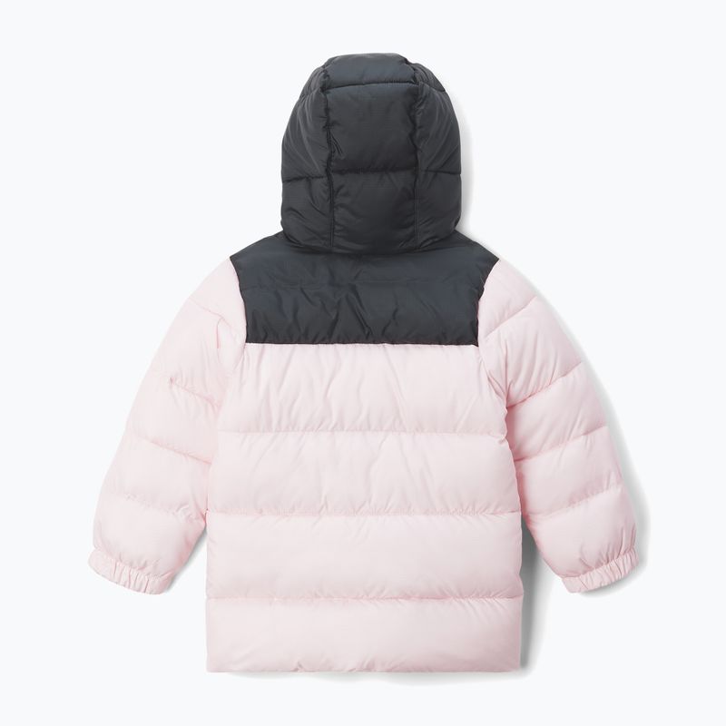 Detská zateplená bunda Columbia Puffect Hooded satin pink/black 2