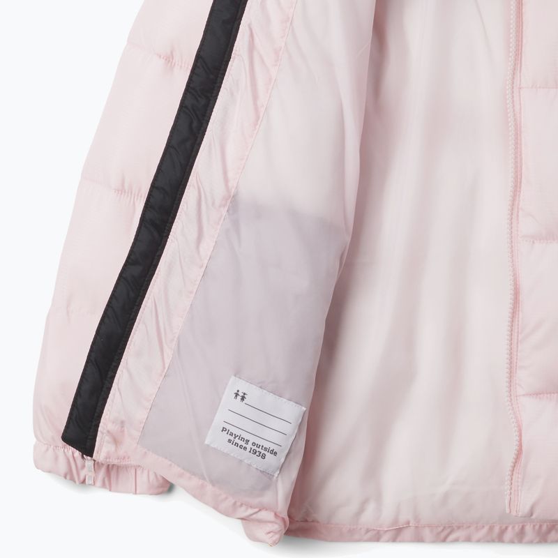 Detská zateplená bunda Columbia Puffect Hooded satin pink/black 3