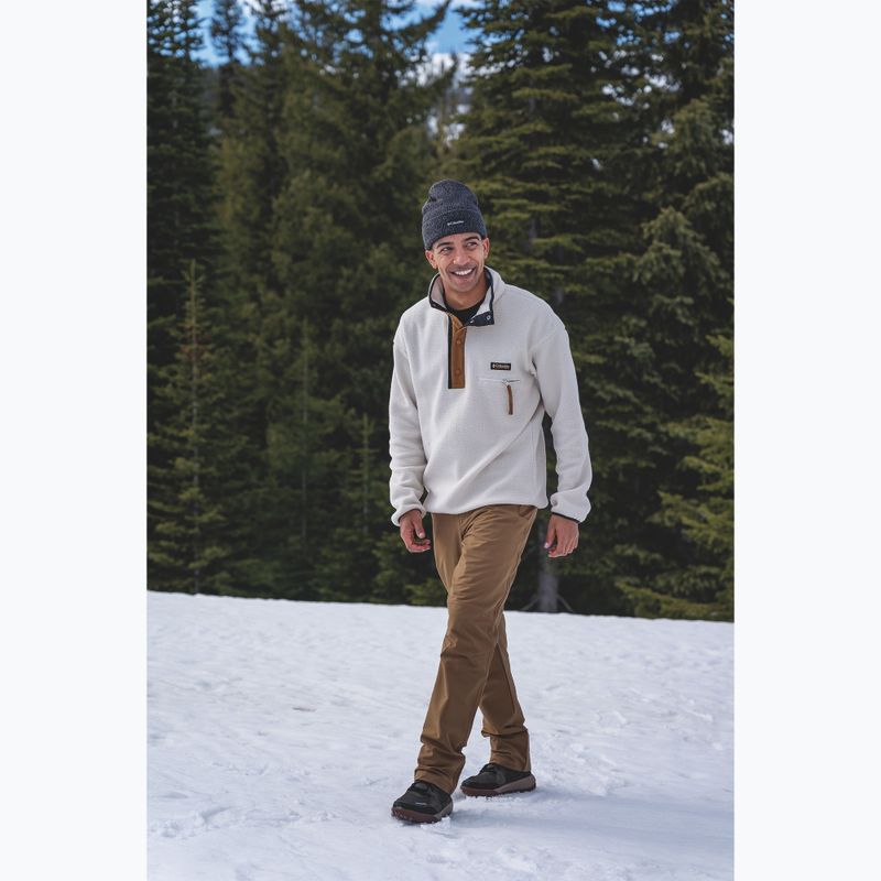 Pánska fleecová mikina Columbia Helvetia II Half Snap Fleece chalk 6