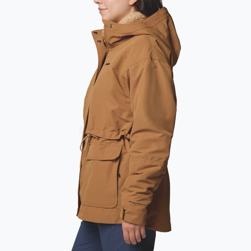 Dámska bunda 3v1 Columbia Drop Ridge II Interchange camel brown 3