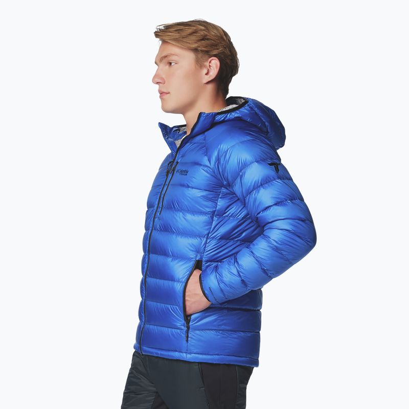 Pánska páperová bunda Columbia Arctic Crest Down Hooded mountain blue 4