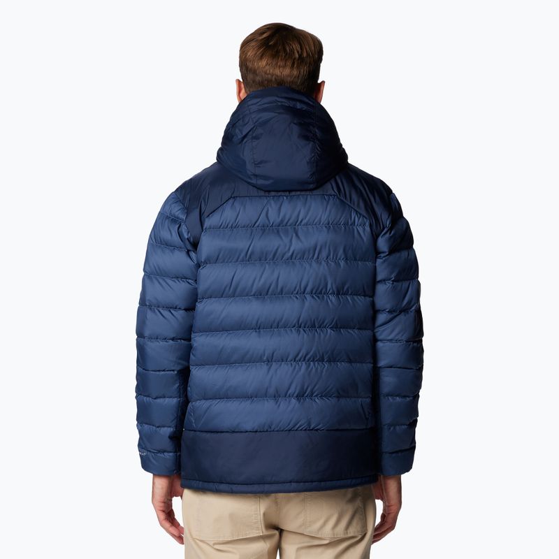 Pánska páperová bunda Columbia Autumn Park II Down Hooded dark mountain/ collegiate navy 3