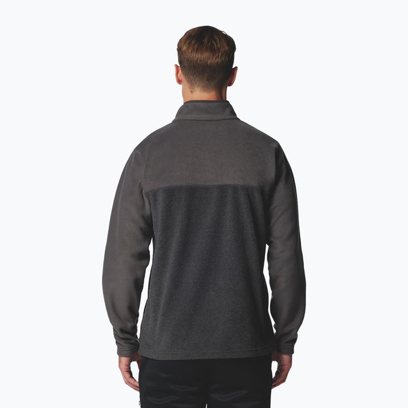 Pánska fleecová mikina Columbia Steens Mountain Half Snap II charcoal heather/shark 3