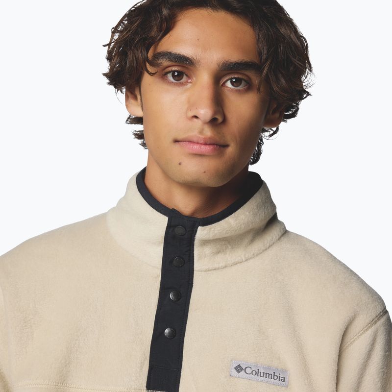 Pánska fleecová bunda Columbia Steens Mountain Half Snap II ancient fossil/black 5