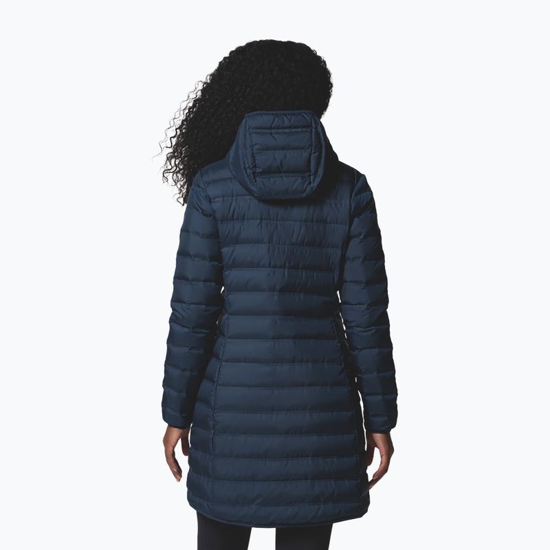 Dámsky páperový kabát Columbia Lake 22 II Down Long Hooded collegiate navy 3