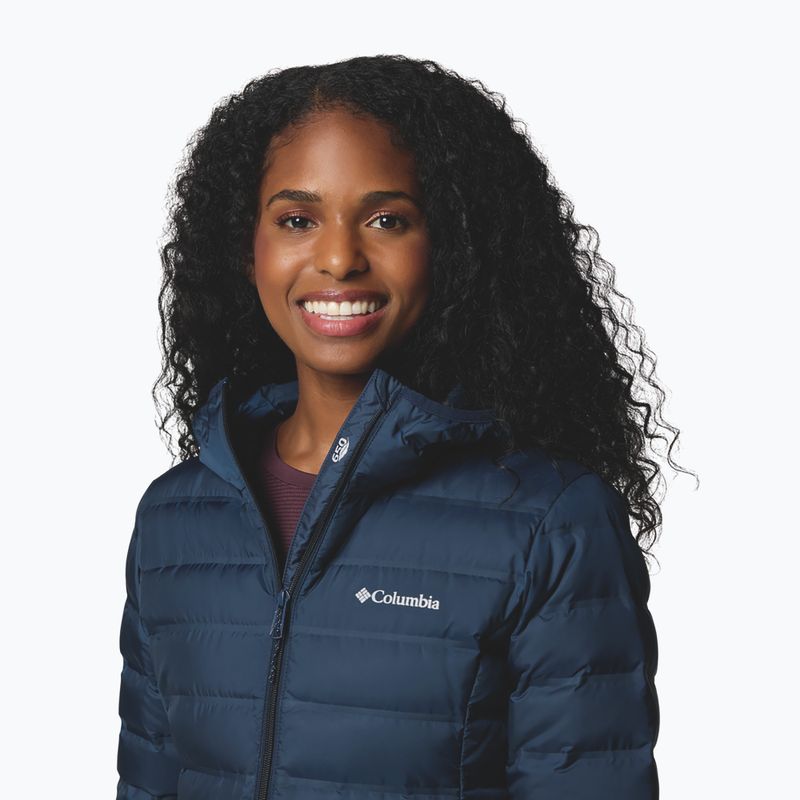 Dámska páperová bunda Columbia Lake 22 II Down Long Hooded collegiate navy 6