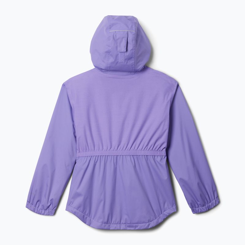 Detská bunda do dažďa Columbia Rainy Trails II Fleece paisley purple 2