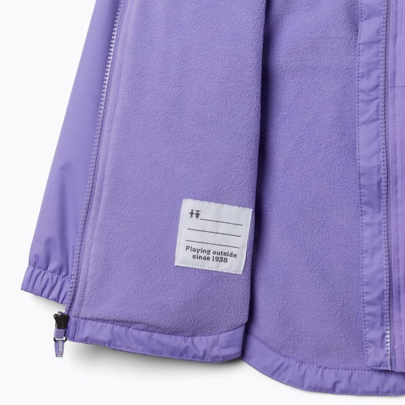 Detská bunda do dažďa Columbia Rainy Trails II Fleece paisley purple 3
