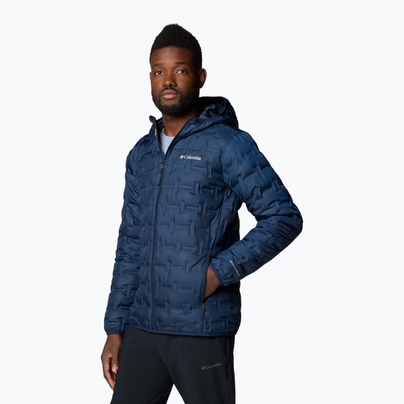 Pánska páperová bunda Columbia Delta Ridge II Down Hooded collegiate navy 4