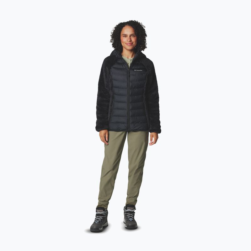 Dámska hybridná bunda Columbia Powder Lite II Sherpa Hybrid čierna 2
