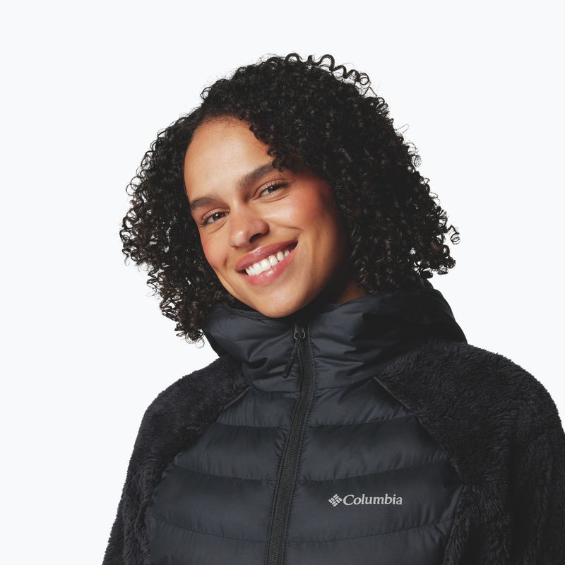 Dámska hybridná bunda Columbia Powder Lite II Sherpa Hybrid čierna 5