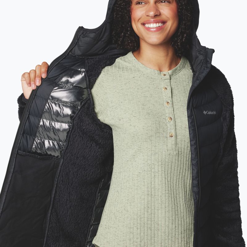 Dámska hybridná bunda Columbia Powder Lite II Sherpa Hybrid čierna 6