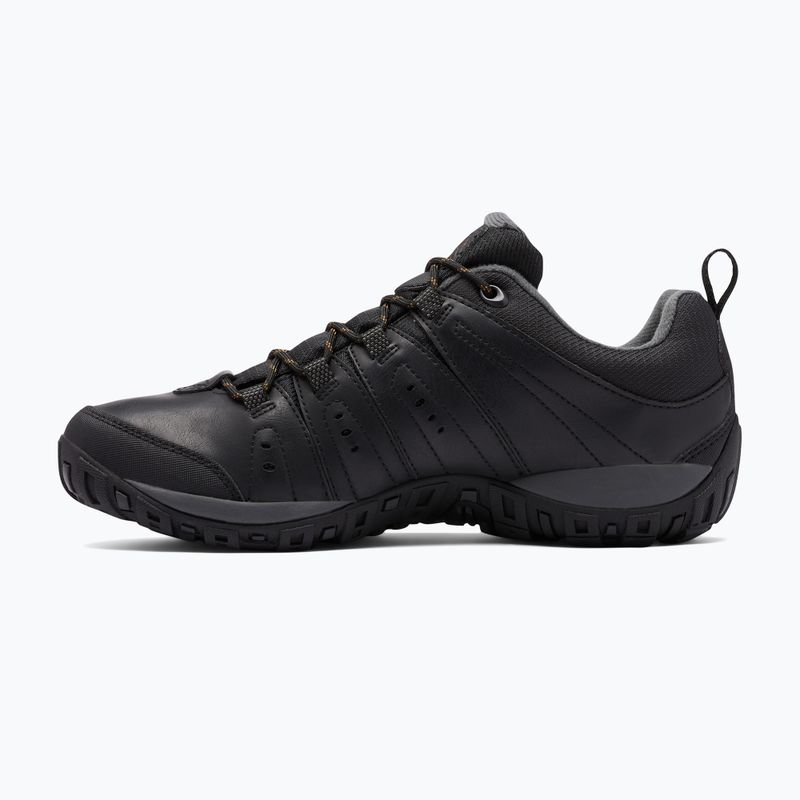 Pánske turistické topánky Columbia Woodburn II Waterproof black/caramel 9
