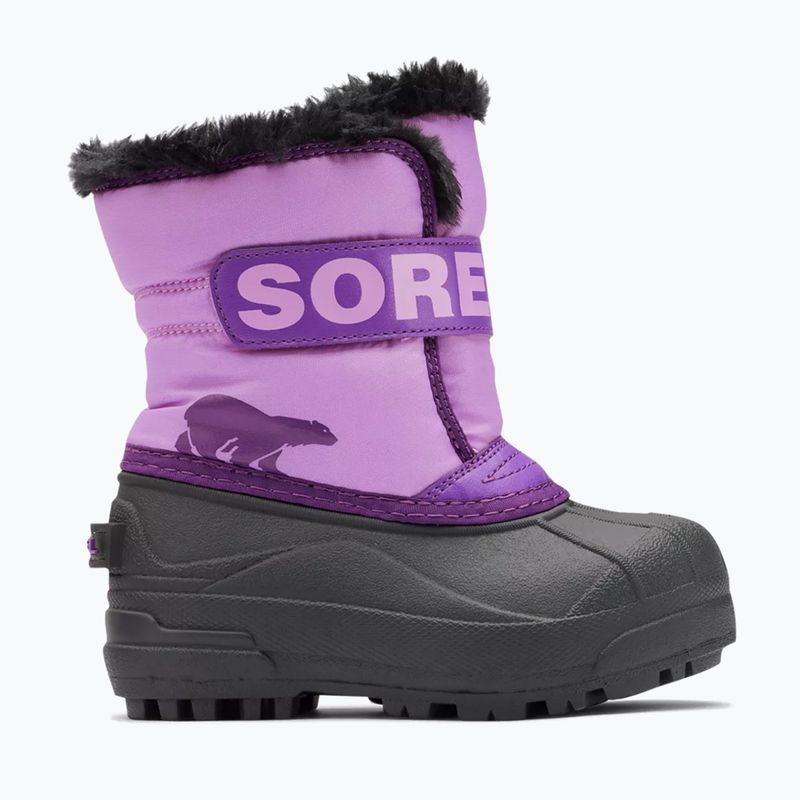 Detské snehule  Sorel Childrens Snow Commander gumdrop/purple violet 9